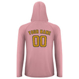 Custom Light Pink Yellow UV-Hoodie