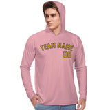 Custom Light Pink Yellow UV-Hoodie