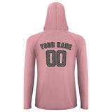 Custom Light Pink Dark Grey UV-Hoodie