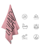 Custom Light Pink Light Pink Beach Towel