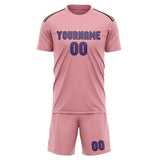 Custom Light Pink Light Purple Soccer Jersey