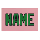 Custom Light Pink Emerald Green Beach Towel