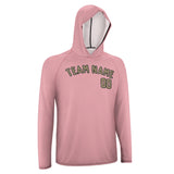 Custom Light Pink Light Khaki UV-Hoodie