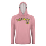 Custom Light Pink Light Yellow UV-Hoodie