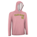 Custom Light Pink Light Yellow UV-Hoodie