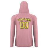 Custom Light Pink Light Yellow UV-Hoodie
