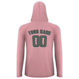 Custom Light Pink Blue Green UV-Hoodie