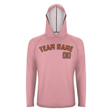 Custom Light Pink Orange UV-Hoodie