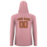 Custom Light Pink Orange UV-Hoodie