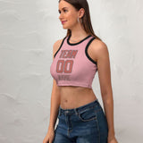 Custom Light Pink Copper Rose Sleeveless Tank Top