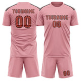 Custom Light Pink Copper Rose Soccer Jersey
