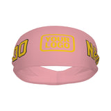 Custom Light Pink Gold Sports headband