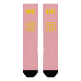 Custom Light Pink Gold Knee-High Sock