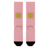 Custom Light Pink Gold Knee-High Sock