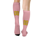 Custom Light Pink Gold Knee-High Sock