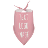 Custom Light Pink White Pet Scarf