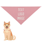 Custom Light Pink White Pet Scarf