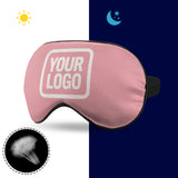 Custom Light Pink White Sleep Mask