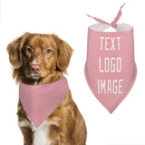 Custom Light Pink White Pet Scarf