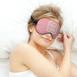 Custom Light Pink White Sleep Mask