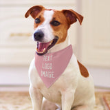 Custom Light Pink White Pet Scarf