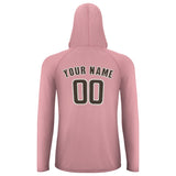 Custom Light Pink Brown UV-Hoodie