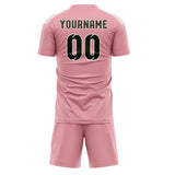Custom Light Pink Olive Soccer Jersey
