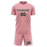 Custom Light Pink Olive Soccer Jersey