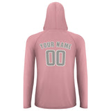 Custom Light Pink Gray UV-Hoodie