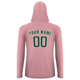 Custom Light Pink Green UV-Hoodie