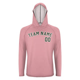 Custom Light Pink Dark Green UV-Hoodie