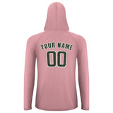 Custom Light Pink Dark Green UV-Hoodie