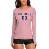 Custom Light Pink Purple Women's Long-Sleeve Shirt