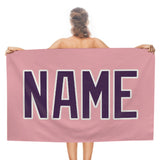 Custom Light Pink Purple Beach Towel