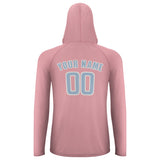Custom Light Pink Light Blue UV-Hoodie