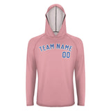 Custom Light Pink Sky Blue UV-Hoodie