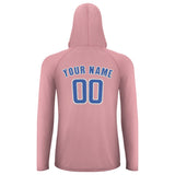 Custom Light Pink Sky Blue UV-Hoodie