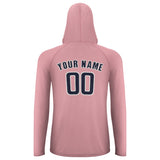 Custom Light Pink Navy UV-Hoodie