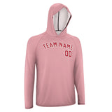 Custom Light Pink Red UV-Hoodie