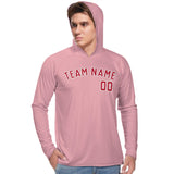 Custom Light Pink Red UV-Hoodie