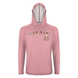 Custom Light Pink Coral Red UV-Hoodie