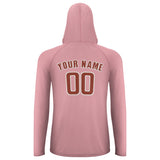 Custom Light Pink Coral Red UV-Hoodie