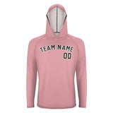 Custom Light Pink Black UV-Hoodie
