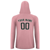 Custom Light Pink Black UV-Hoodie