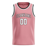 Custom Light Pink & White Colors Design Sports Basketball Jersey