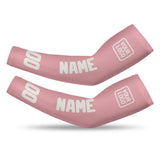 Custom Light Pink White Arm Sleeve