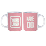 Custom Light Pink White Mug