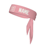 Custom Light Pink White Headband