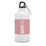 Custom Light Pink White Sports Bottle