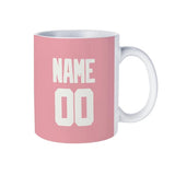 Custom Light Pink White Mug